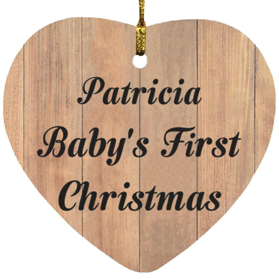 Patricia Baby's First Christmas - Heart Ornament C