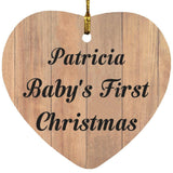 Patricia Baby's First Christmas - Heart Ornament C