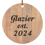 Glazier Established Est. 2024 - Circle Ornament C
