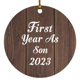 First Year As Son 2023 - Circle Ornament D