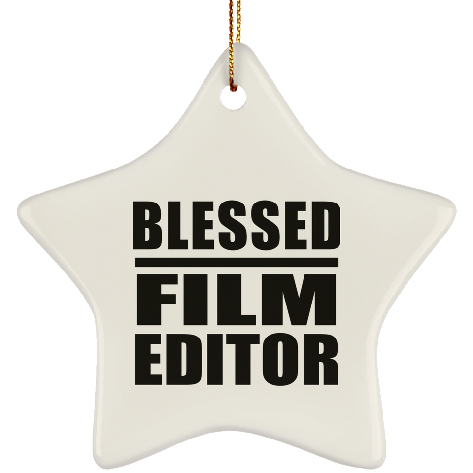 Blessed Film Editor - Star Ornament