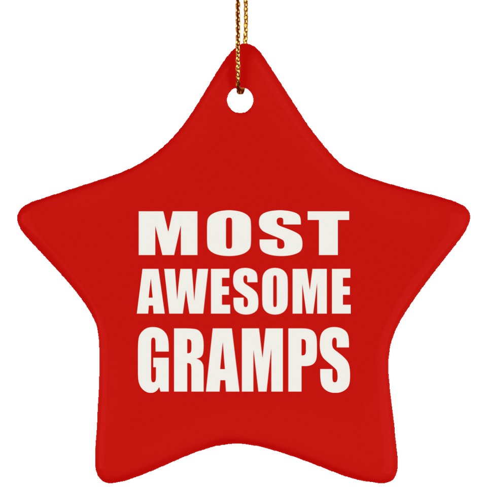 Most Awesome Gramps - Star Ornament