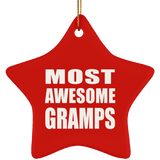 Most Awesome Gramps - Star Ornament