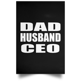 Dad Husband CEO - Poster Portrait