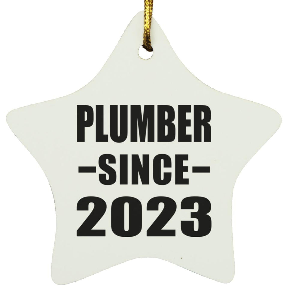 Plumber Since 2023 - Star Ornament