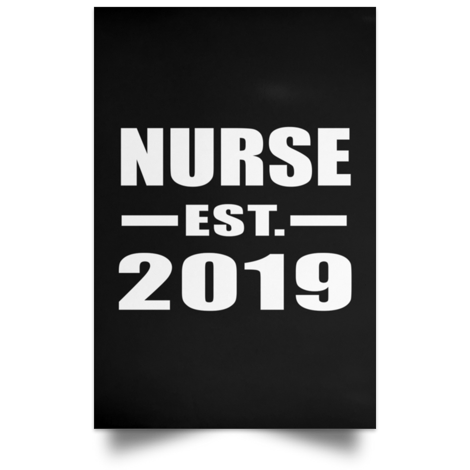 Nurse Established EST. 2019 - Poster Portrait