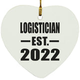 Logistician Established EST. 2022 - Heart Ornament