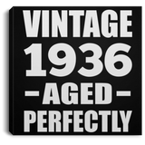 88th Birthday Vintage 1936 Aged Perfectly - Canvas Square