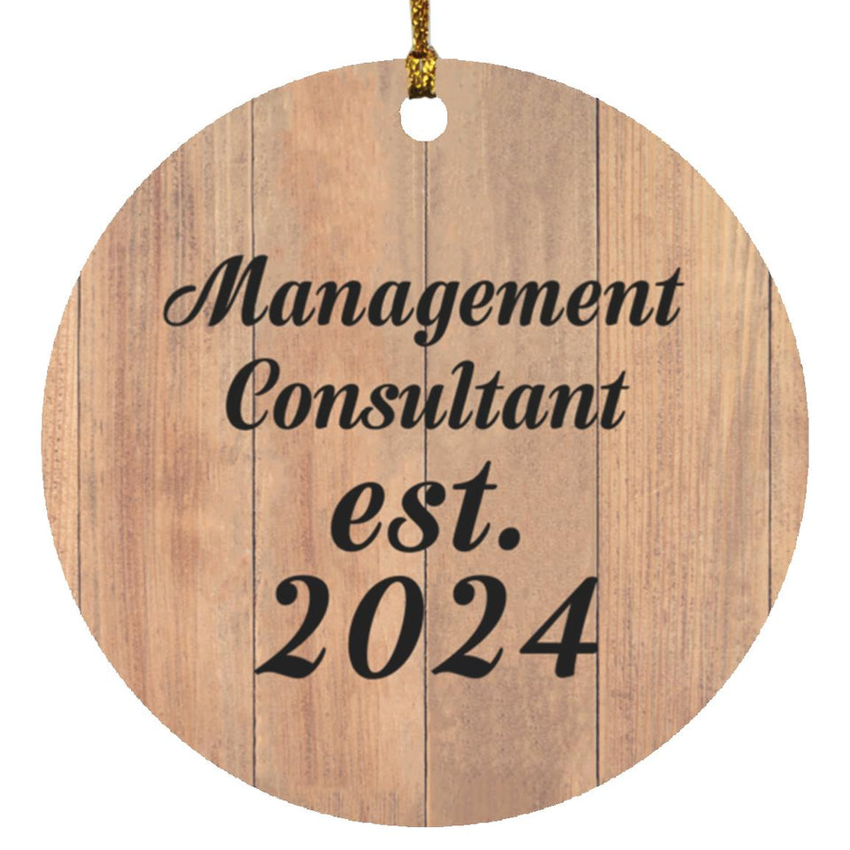 Management Consultant Established Est. 2024 - Circle Ornament C