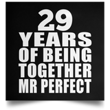 29th Anniversary 29 Years Of Being Mr Perfect - Poster Square
