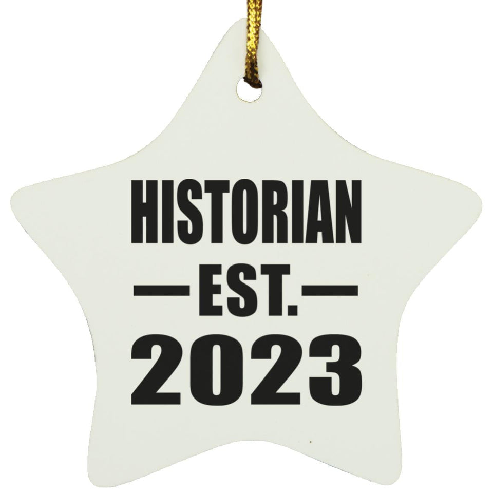 Historian Established EST. 2023 - Star Ornament
