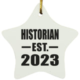Historian Established EST. 2023 - Star Ornament