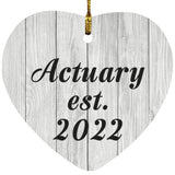 Actuary Established Est. 2022 - Heart Ornament F