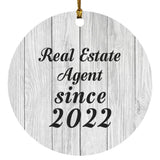 Real Estate Agent Since 2022 - Circle Ornament F