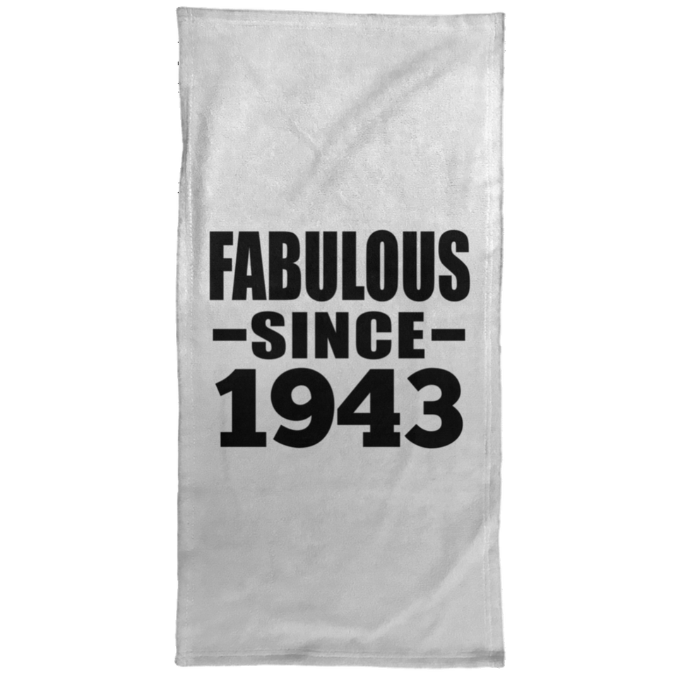 81st Birthday Fabulous Since 1943 - Hand Towel