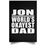 Jon World's Okayest Dad - Poster Portrait