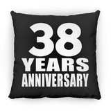 38th Anniversary 38 Years - Throw Pillow Black