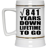 29th Anniversary Square Root of 841 Years Lifetime To Go - Beer Stein