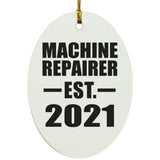 Machine Repairer Established EST. 2021 - Oval Ornament