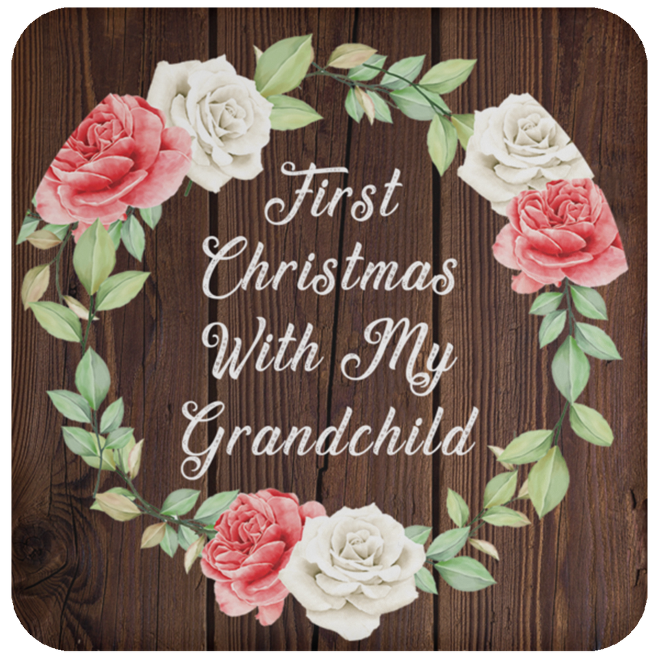 First Christmas With My Grandchild - Drink Coaster A