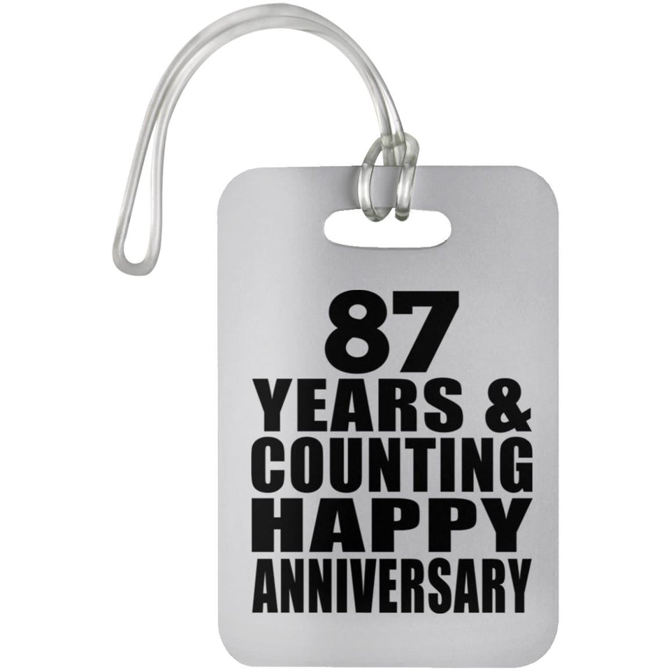 Happy 87th Anniversary 87 Years & Counting - Luggage Bag Tag