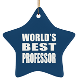 World's Best Professor - Star Ornament