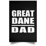 Great Dane Dad - Poster Portrait