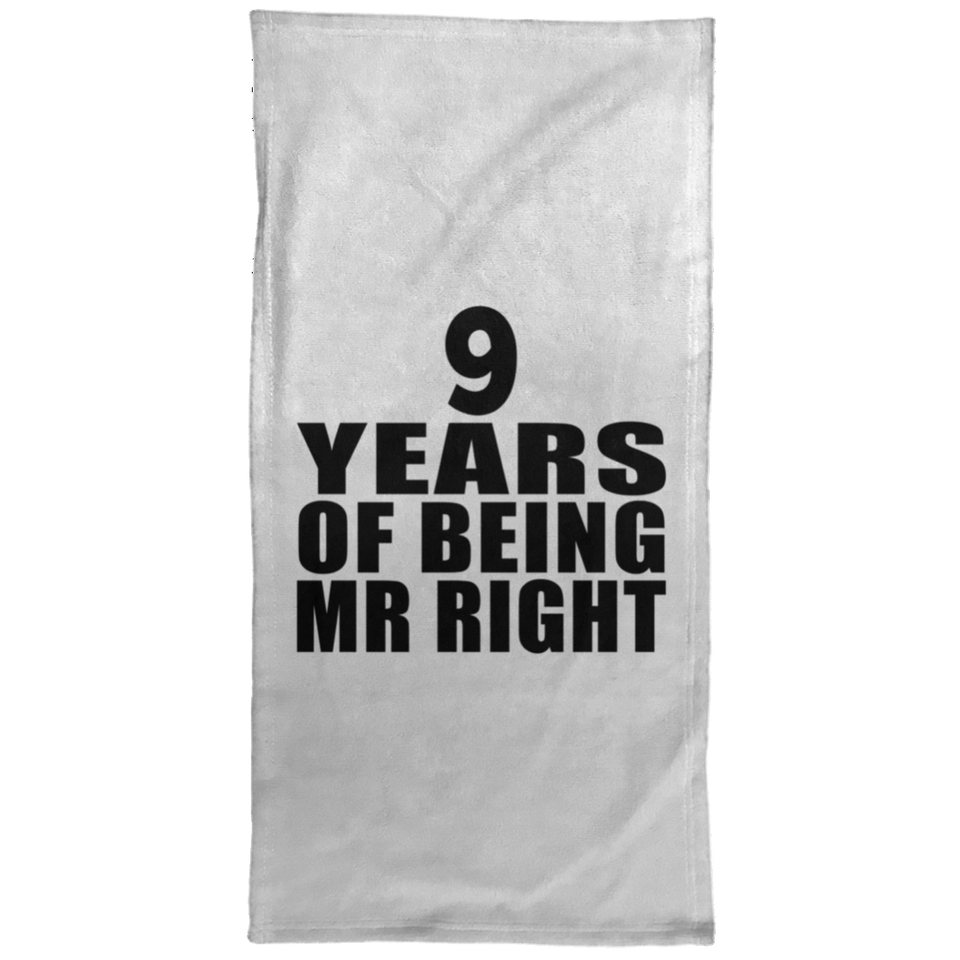 9th Anniversary 9 Years Of Being Mr Right - Hand Towel