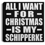 All I Want For Christmas Is My Schipperke - Canvas Square