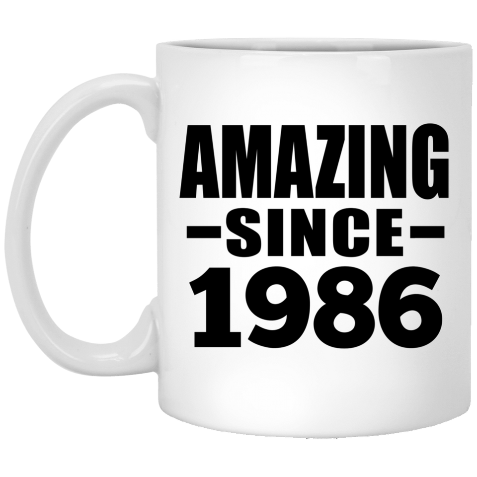 38th Birthday Amazing Since 1986 - 11 Oz Coffee Mug