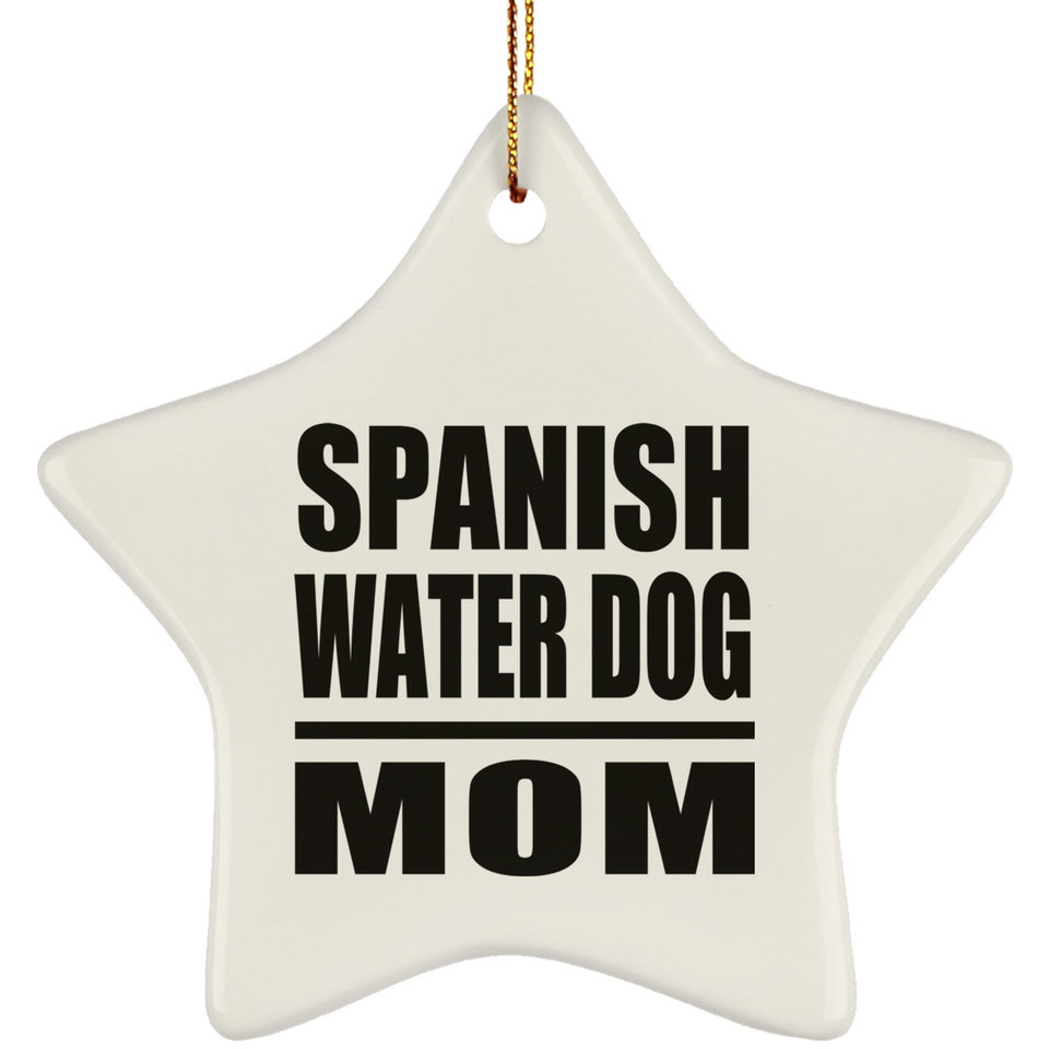 Spanish Water Dog Mom - Star Ornament