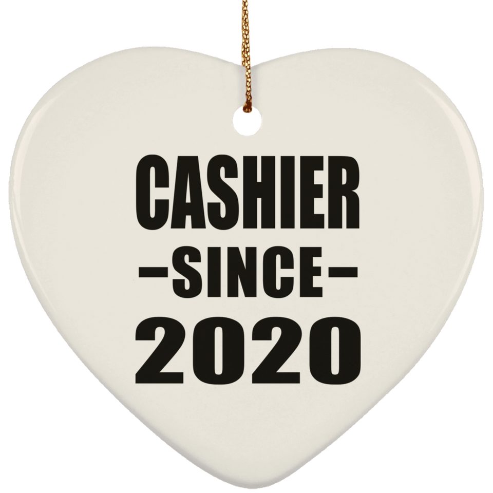 Cashier Since 2020 - Heart Ornament