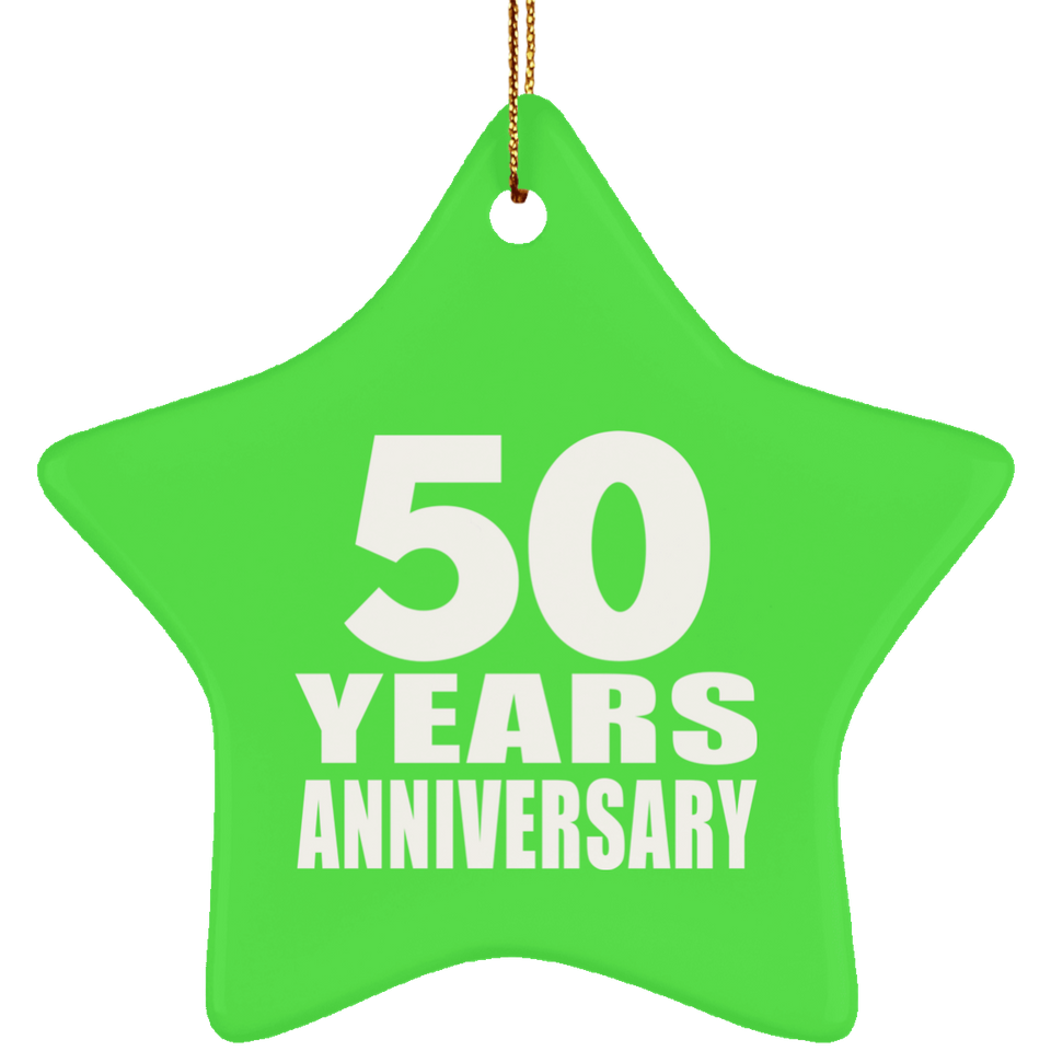 50th Anniversary 50 Years - Star Ornament