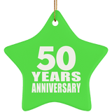 50th Anniversary 50 Years - Star Ornament