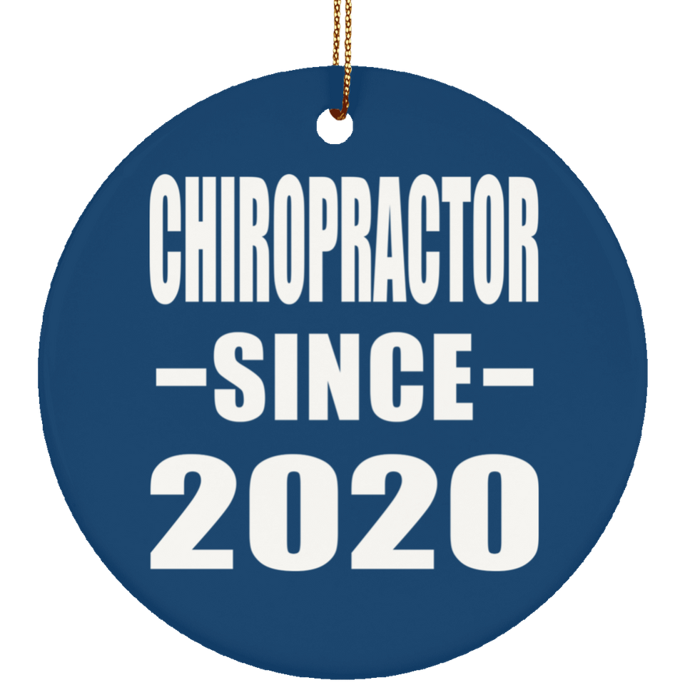 Chiropractor Since 2020 - Circle Ornament