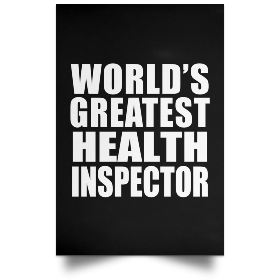 World's Greatest Health Inspector - Poster Portrait