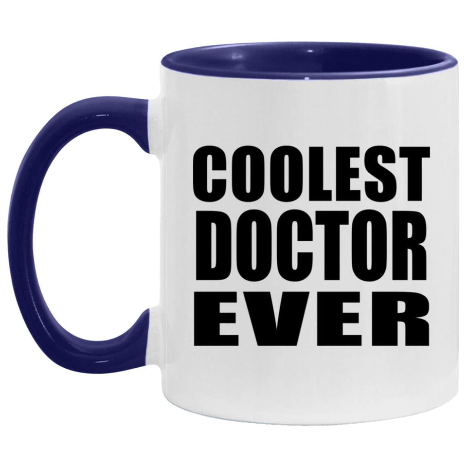 Coolest Doctor Ever - 11oz Accent Mug Purple