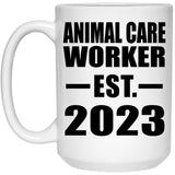 Animal Care Worker Established EST. 2023 - 15oz Coffee Mug
