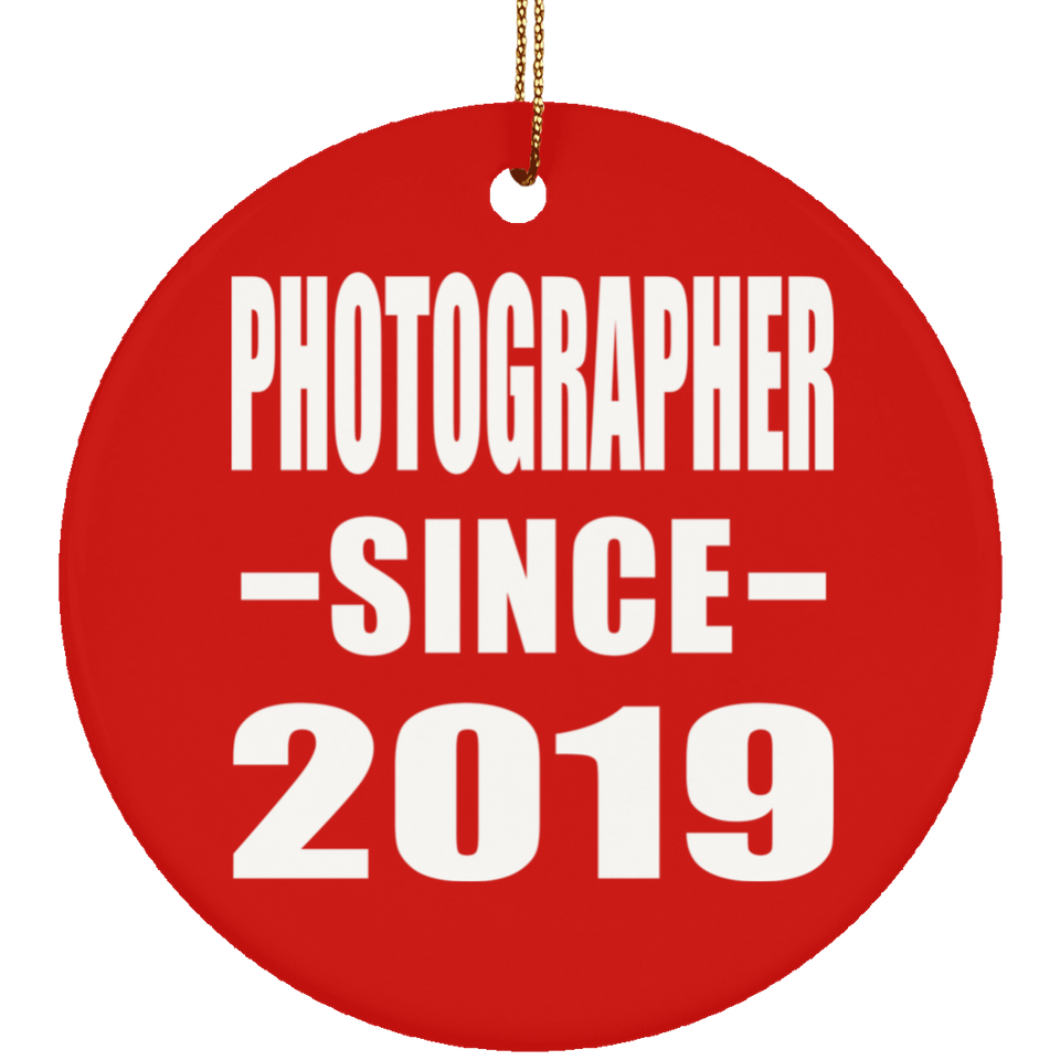 Photographer Since 2019 - Circle Ornament