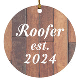 Roofer Established Est. 2024 - Circle Ornament E