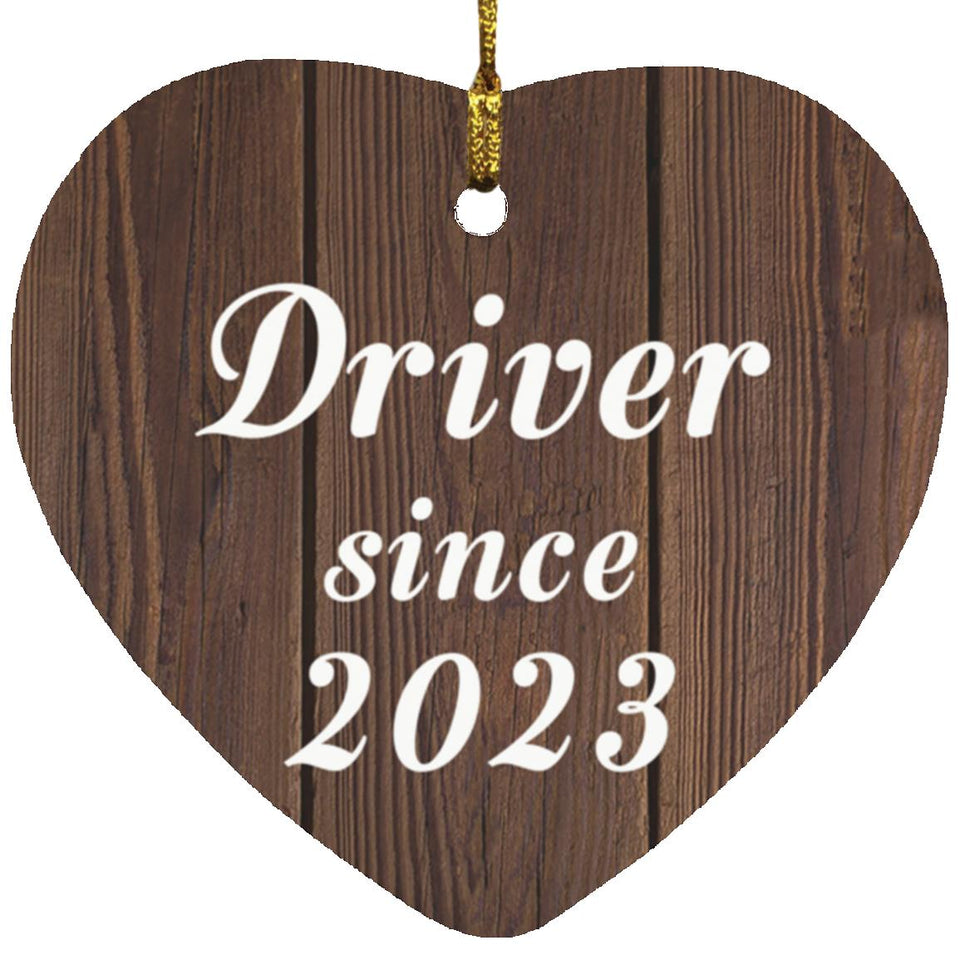 Driver Since 2023 - Heart Ornament D