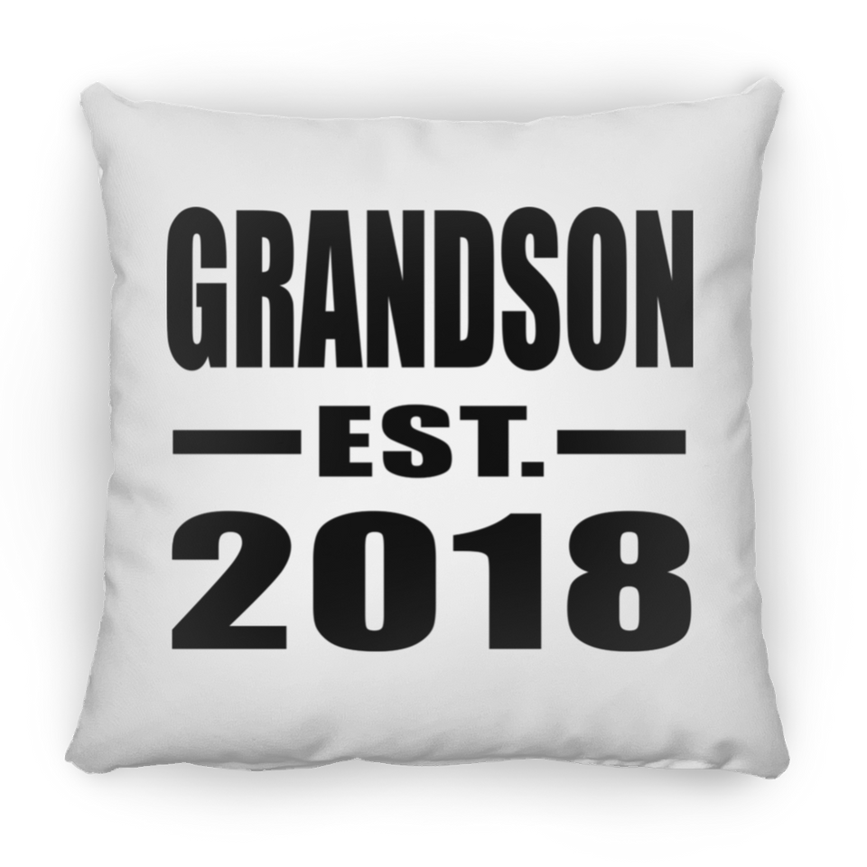Grandson Established EST. 2018 - Throw Pillow