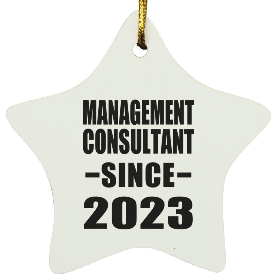 Management Consultant Since 2023 - Star Ornament