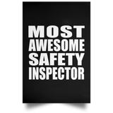 Most Awesome Safety Inspector - Poster Portrait