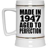 77th Birthday Made In 1947 Aged to Perfection - Beer Stein