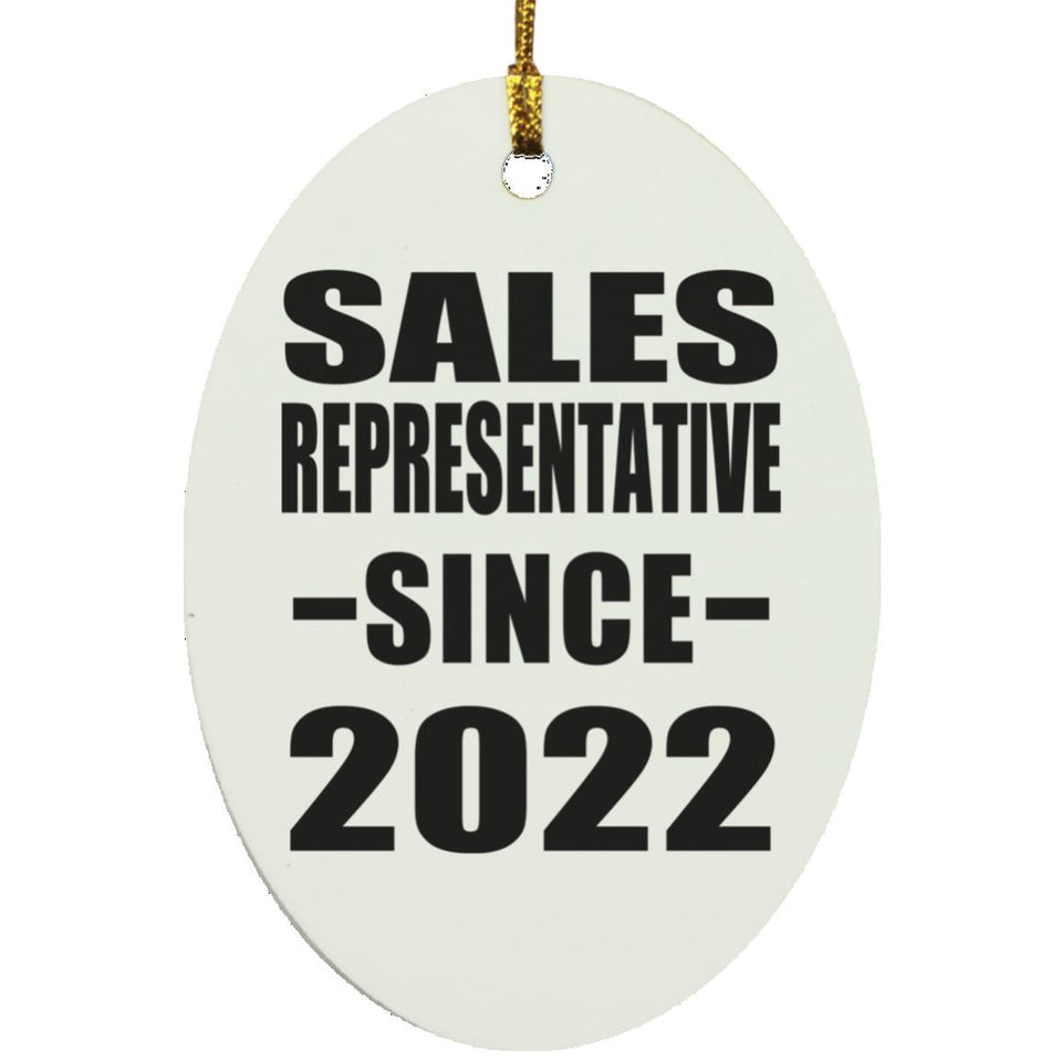 Sales Representative Since 2022 - Oval Ornament