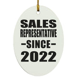 Sales Representative Since 2022 - Oval Ornament