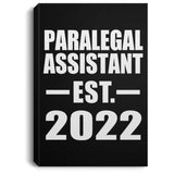Paralegal Assistant Established EST. 2022 - Canvas Portrait