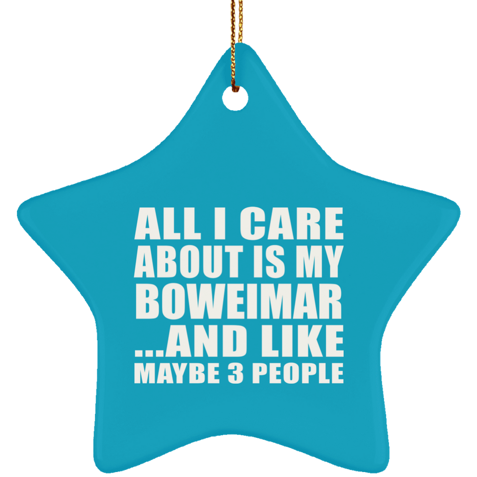All I Care About Is My Boweimar - Star Ornament
