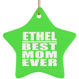 Ethel Best Mom Ever - Star Ornament
